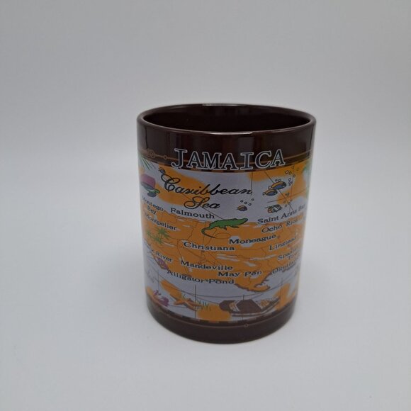 Jamaica Map Ceramic Coffee Mug - Picture 1 of 11